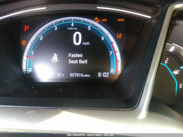 Honda Civic Sedan Ex 2019 19XFC1F35KE001440 Image 8