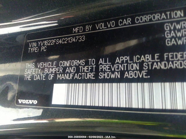 Volvo S60 2012 YV1622FS4C2134733 Image 10