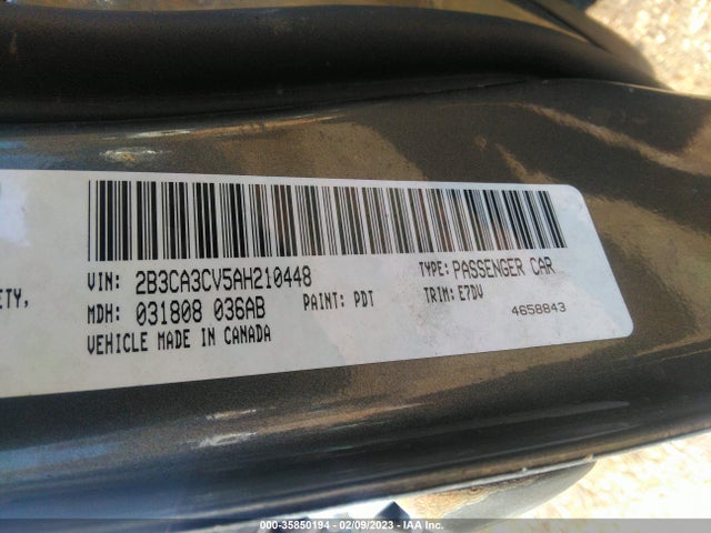Dodge Charger Sxt 2010 2B3CA3CV5AH210448 Image 11
