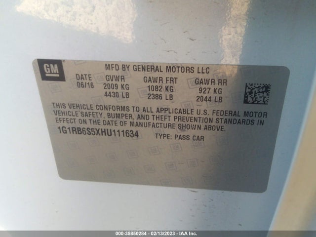 Chevrolet Volt Premier 2017 1G1RB6S5XHU111634 Image 10
