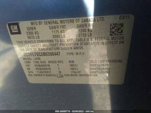 2CTFLTEC6B6398447 GMC Terrain Sle-2