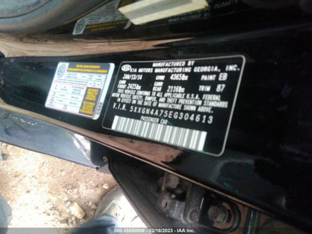 5XXGN4A75EG304613 KIA OPTIMA EX