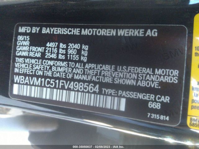 WBAVM1C51FV498564 BMW X1 Sdrive28i
