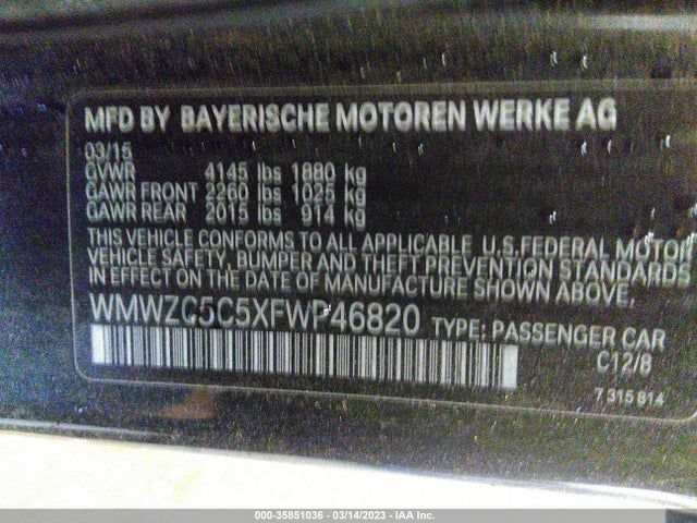 2015 Mini Countryman, VIN: WMWZC5C5XFWP46820