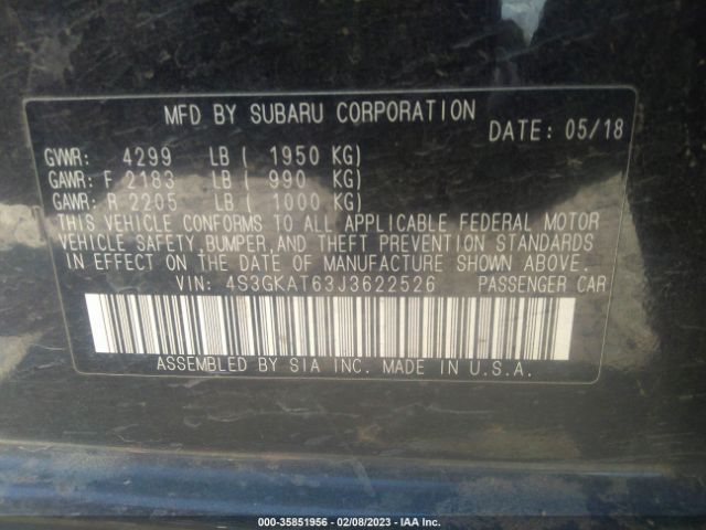 4S3GKAT63J3622526 Subaru Impreza Limited