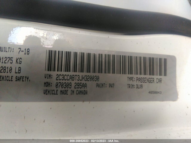 2C3CCABT3JH320030 Chrysler 300 300s