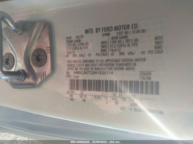 NM0LS6T22N1526314 Ford Transit Connect Van Xlt