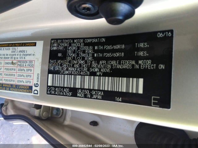 JTJBM7FX0G5146578 Lexus GX 460