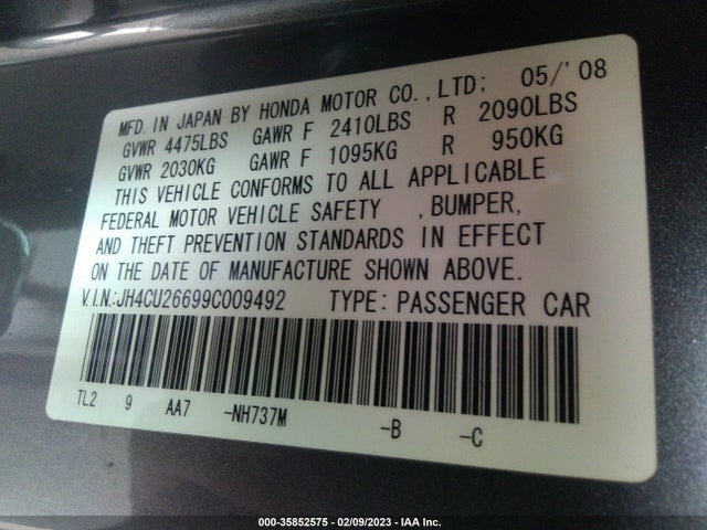 Acura Tsx Tech Pkg 2009 JH4CU26699C009492 Image 11