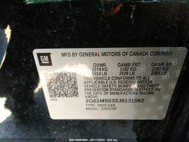 Cadillac XTS LUXURY 2018 2G61M5S33J9131592 Image 9