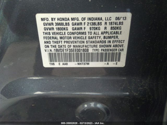 19VDE1F35EE001808 Acura ILX