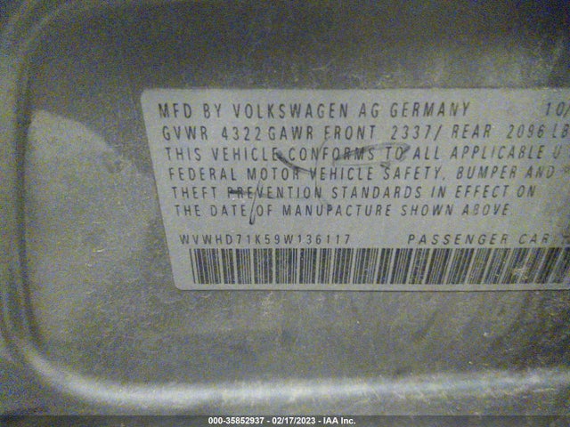 Volkswagen GTI 2009 WVWHD71K59W136117 Image 10