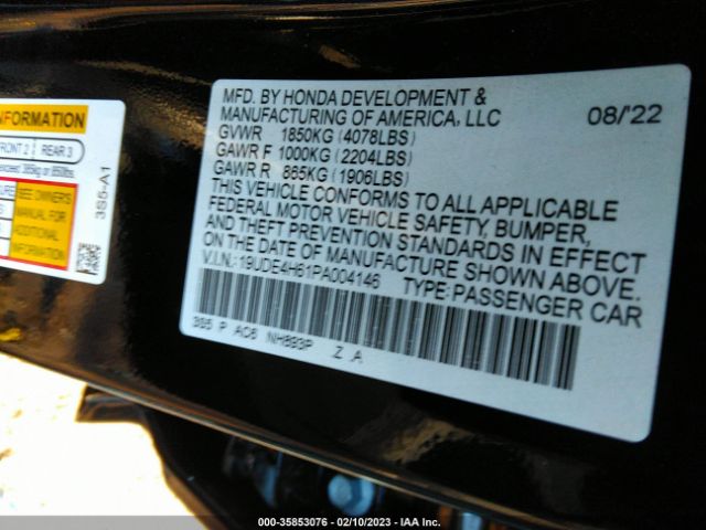 19UDE4H61PA004146 Acura Integra W/a-spec Tech Package