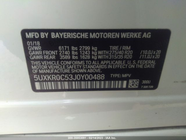 5UXKR0C53J0Y00488 BMW X5 Xdrive35i