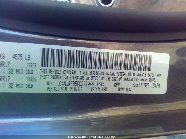 Jeep Patriot 2015 1C4NJRFB5FD272044 Image 11
