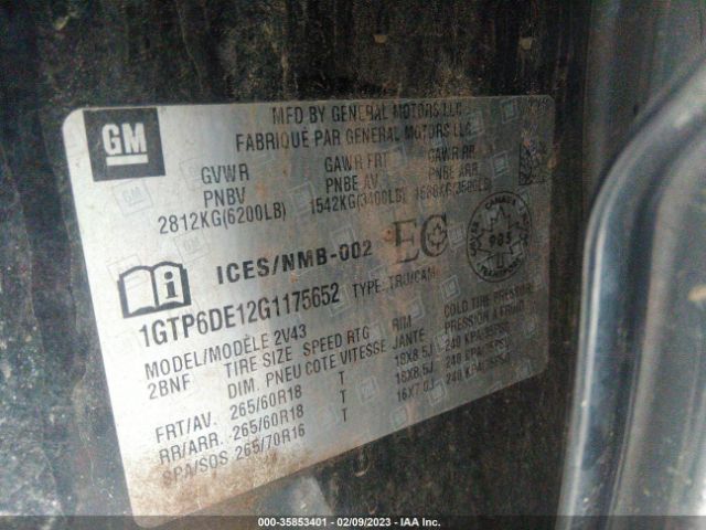 1GTP6DE12G1175652 GMC Canyon 4wd Slt