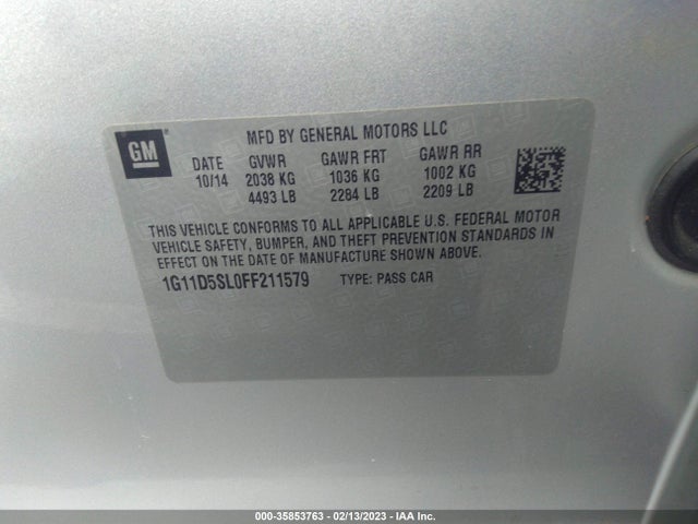 Chevrolet MALIBU LT 2015 1G11D5SL0FF211579 Image 11