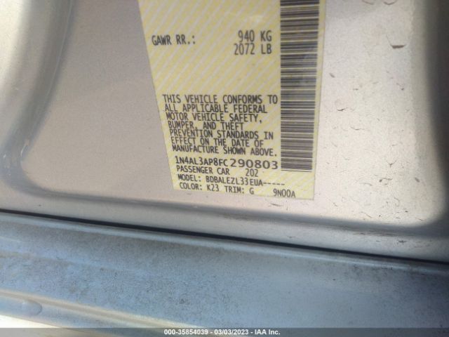 1N4AL3AP8FC290803 Nissan Altima 2.5 S