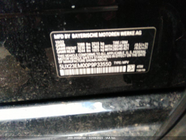 2023 BMW X7, VIN: 5UX23EM00P9P33550