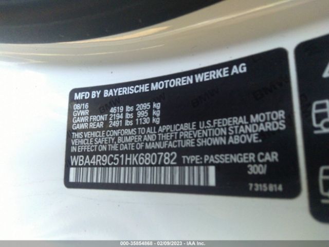 WBA4R9C51HK680782 BMW 4 Series