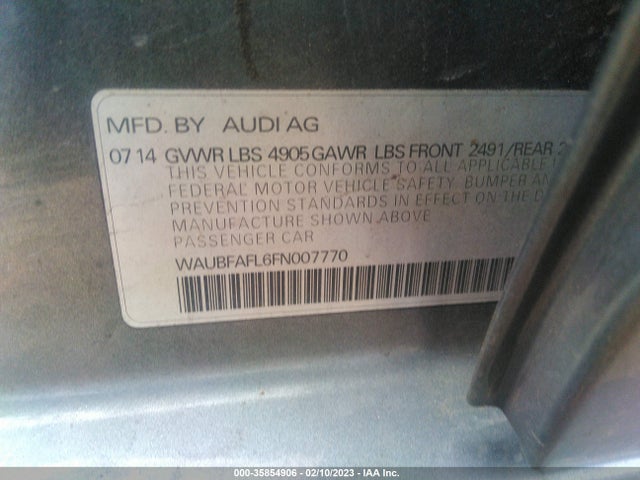 WAUBFAFL6FN007770 Audi A4 PREMIUM
