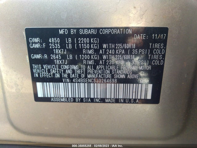 4S4BSENC5J3264698 Subaru Outback Limited