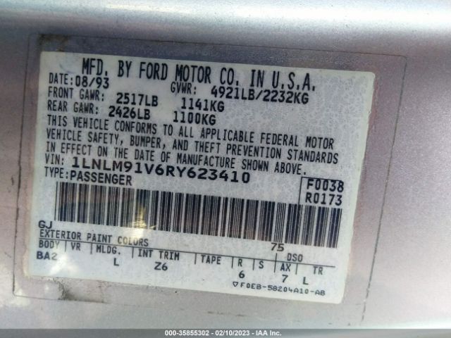 1LNLM91V6RY623410 Lincoln MARK VIII