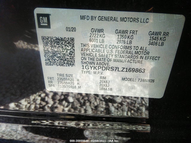 2020 Cadillac XT6, VIN: 1GYKPDRS7LZ169863