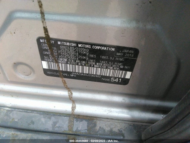 JA4AZ3A30JZ062462 Mitsubishi Outlander Es/se/sel/le