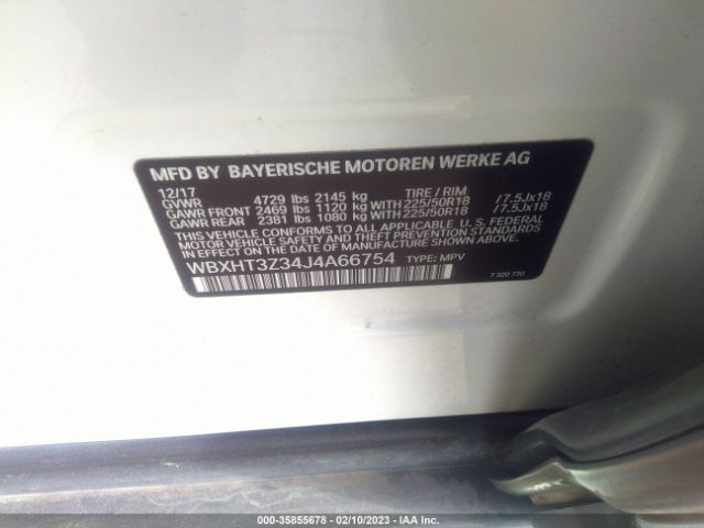 WBXHT3Z34J4A66754 BMW X1 Xdrive28i