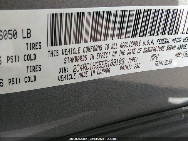 2C4RC1HG5ER189103 Chrysler Town & Country S