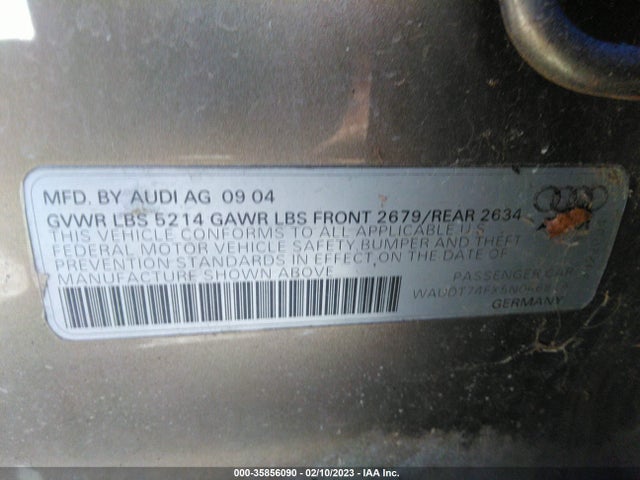 WAUDT74FX5N046829 Audi A6