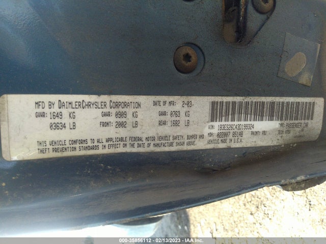 Dodge Neon Se 2003 1B3ES26C43D199324 Image 11