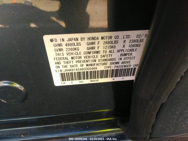 Acura RL 2006 JH4KB16546C005669 Image 10