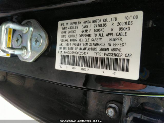JH4CU26699C026437 Acura TSX
