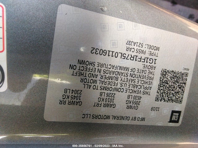 Chevrolet Camaro 1ss 2020 1G1FF1R75L0116032 Image 9