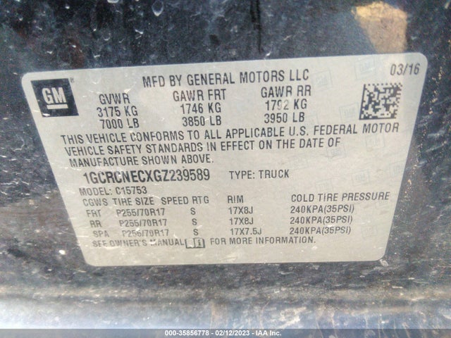 Chevrolet Silverado 1500 Ls 2016 1GCRCNECXGZ239589 Image 9