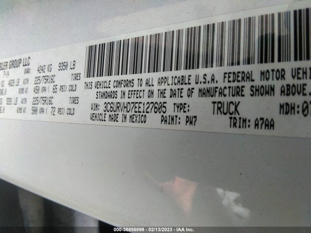 RAM Promaster 2014 3C6URVHD7EE127605 Image 9