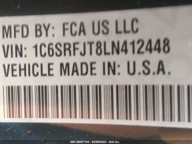 RAM 1500 Laramie 2020 1C6SRFJT8LN412448 Image 9