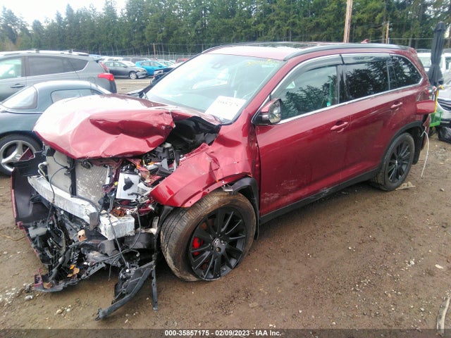 Toyota Highlander Se/xle 2019 5TDJZRFH9KS578917 Image 2