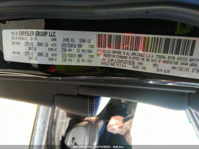 1C4PJLDS0FW573236 Jeep Cherokee Limited