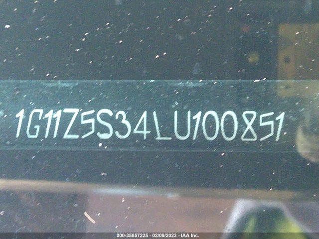 2020 Chevrolet Impala, VIN: 1G11Z5S34LU100851