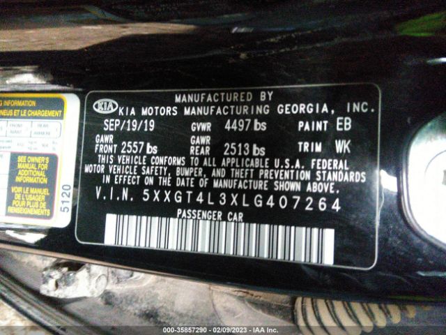 5XXGT4L3XLG407264 KIA Optima Lx