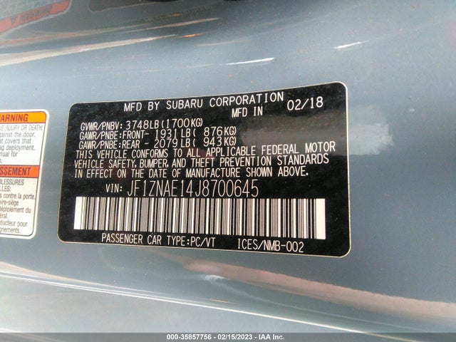 Toyota 86 GT 2018 JF1ZNAE14J8700645 Image 11