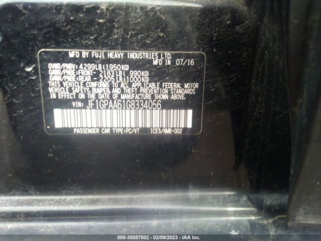 JF1GPAA61G8334056 Subaru Impreza Wagon 2.0i