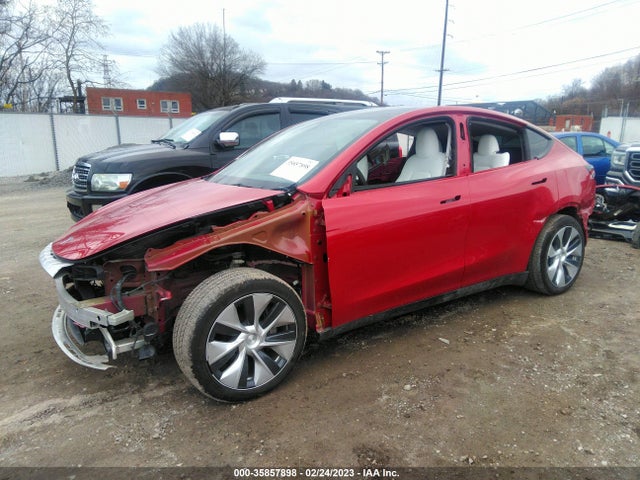 2022 TESLA MODEL Y LONG RANGE VIN: 7SAYGAEE1NF342481