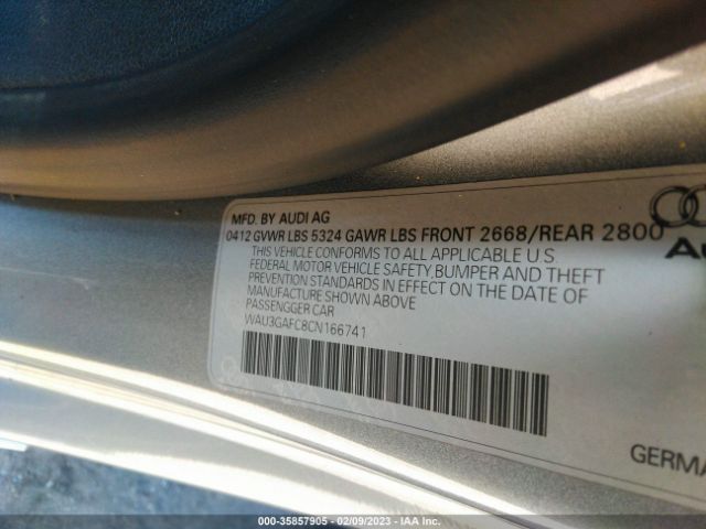 2012 AUDI A7 WAU3GAFC8CN166741 Photo 8