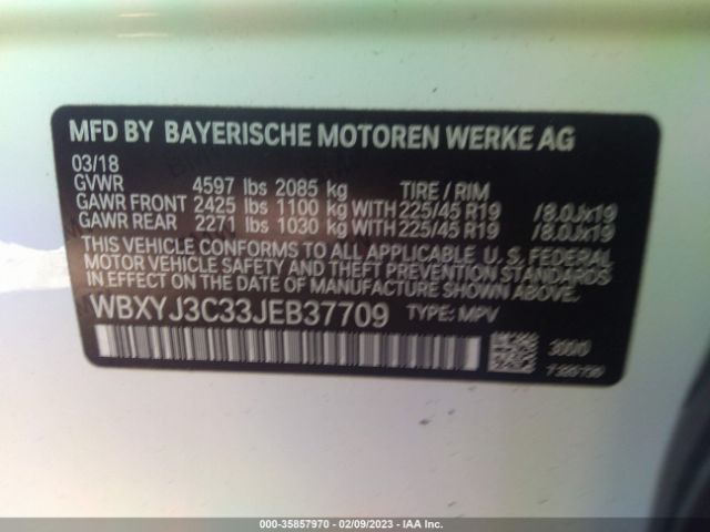 WBXYJ3C33JEB37709 BMW X2 Sdrive28i