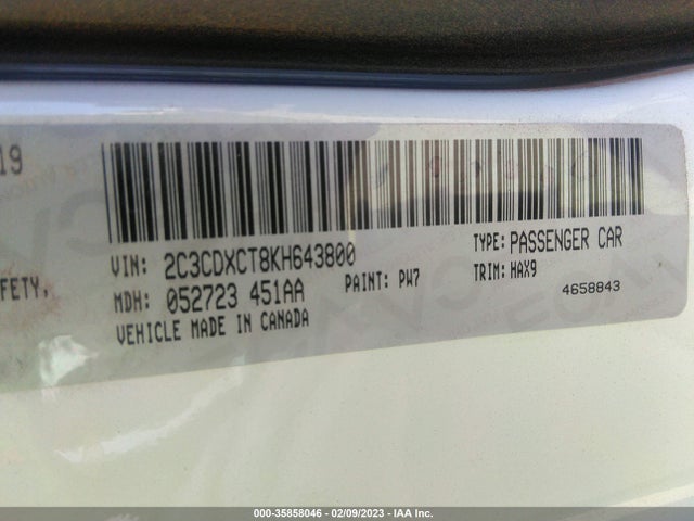Dodge CHARGER R/T 2019 2C3CDXCT8KH643800 Image 11