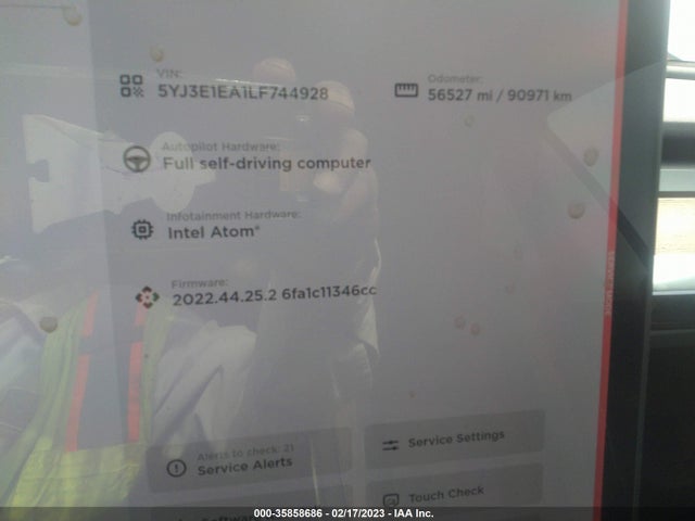 5YJ3E1EA1LF744928 Tesla Model 3 Standard Range